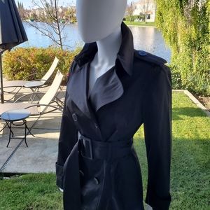 Dana Buchman Short Belted Trench - New w/Tags